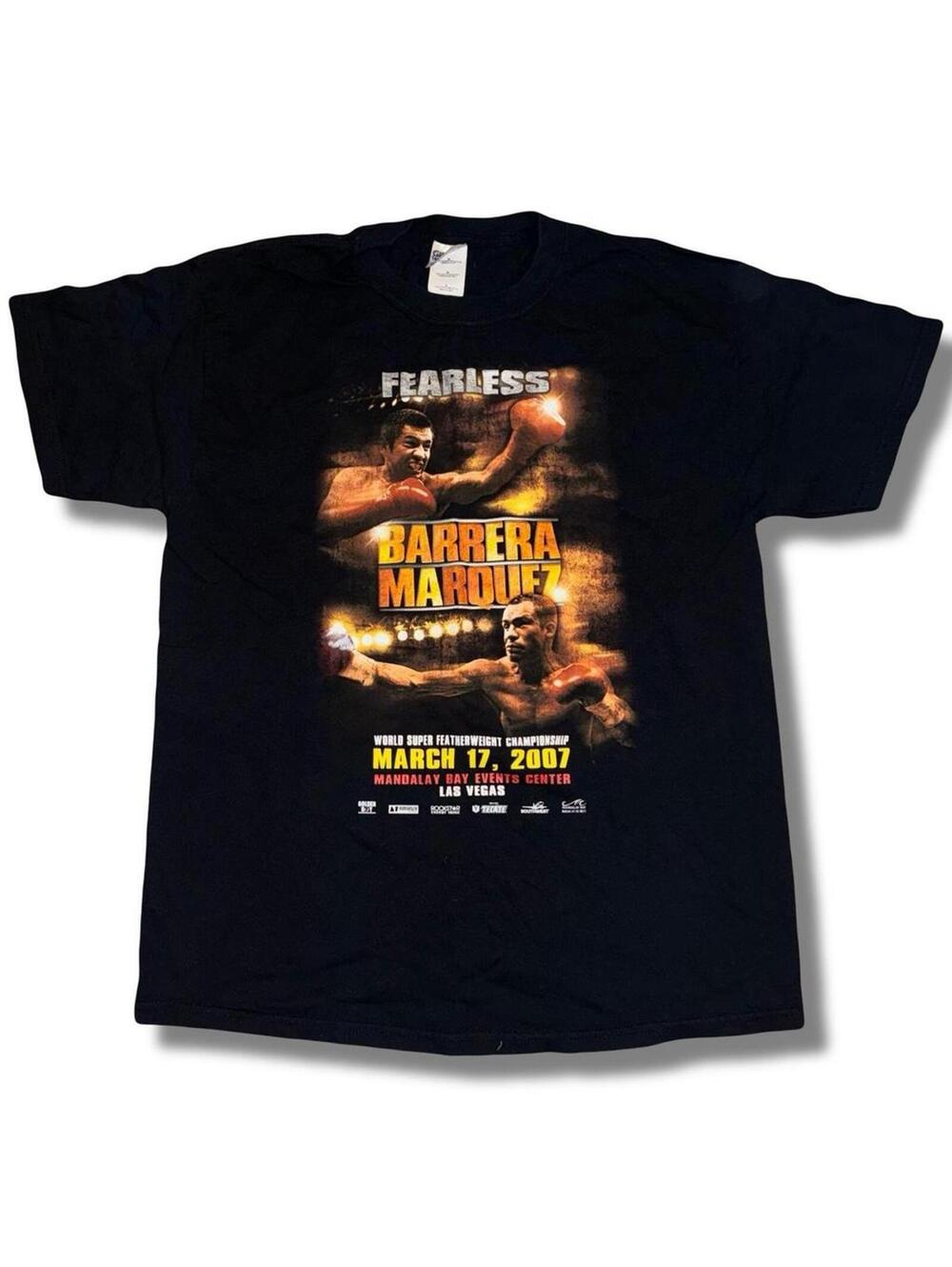 Vintage Y2K 2007 Barrera vs Marquez boxing shirt - Size L